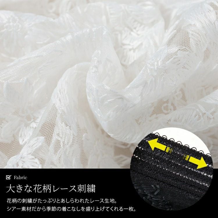 大きいサイズ レディース 花柄レースZIPブルゾン　tog-1030