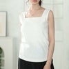 大きいサイズ レディース カップ付きコットンタンクトップ　wk-0539 オフホワイト
