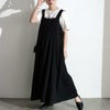 大きいサイズ レディース インナー隠しコットンジャンパースカート　wk-0506【メール便可】 ブラック