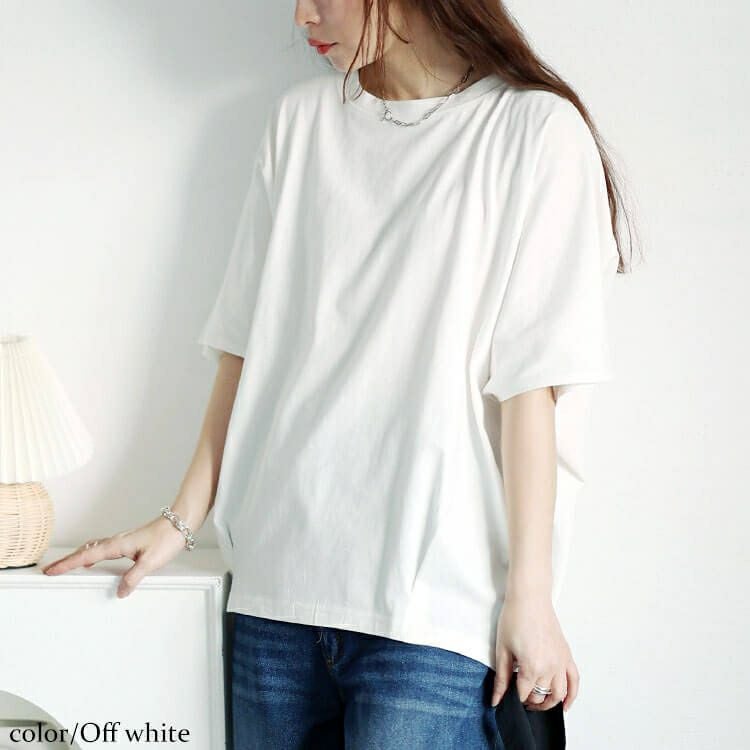 大きいサイズ レディース 裾タックコットンドルマンプルオーバー　wk-0474【メール便可】