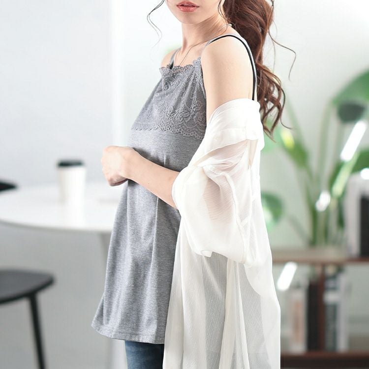 大きいサイズ レディース スカラップレースタンクトップ　cast-5554005【メール便可】