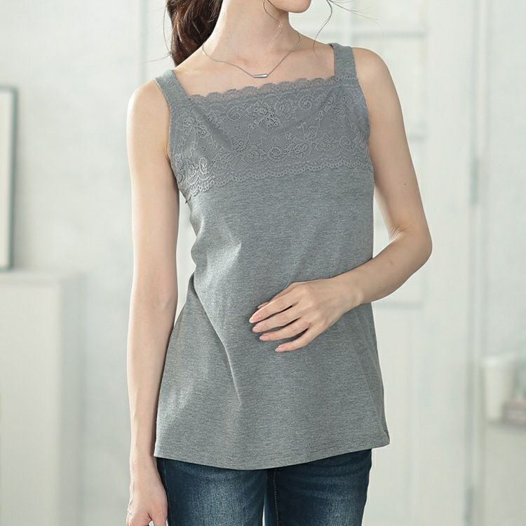 大きいサイズ レディース スカラップレースタンクトップ　cast-5554005【メール便可】