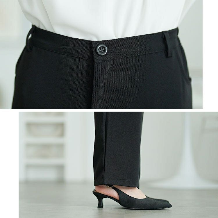 大きいサイズ レディース サイドゴムテーラードパンツ　goldy-1675【メール便可】