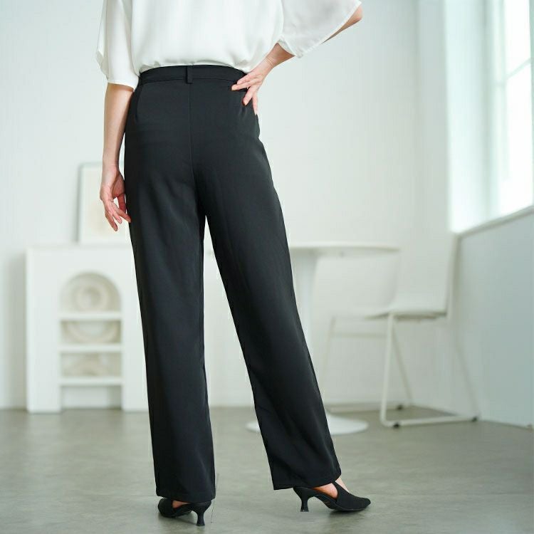 大きいサイズ レディース サイドゴムテーラードパンツ　goldy-1675【メール便可】