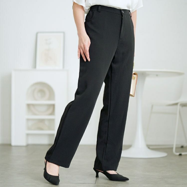 大きいサイズ レディース サイドゴムテーラードパンツ　goldy-1675【メール便可】