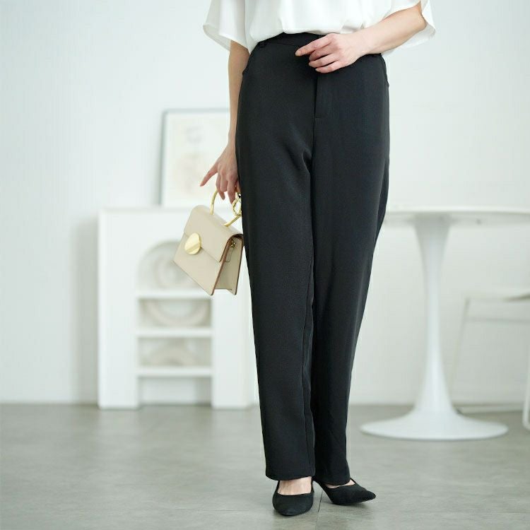 大きいサイズ レディース サイドゴムテーラードパンツ　goldy-1675【メール便可】
