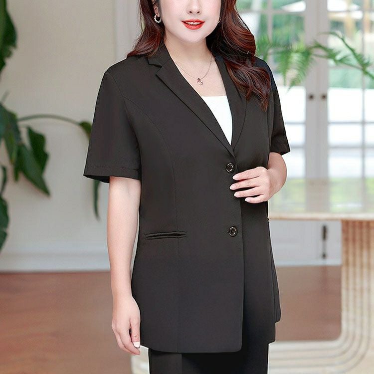 大きいサイズ レディース 半袖テーラードジャケット　goldy-1674【メール便可】