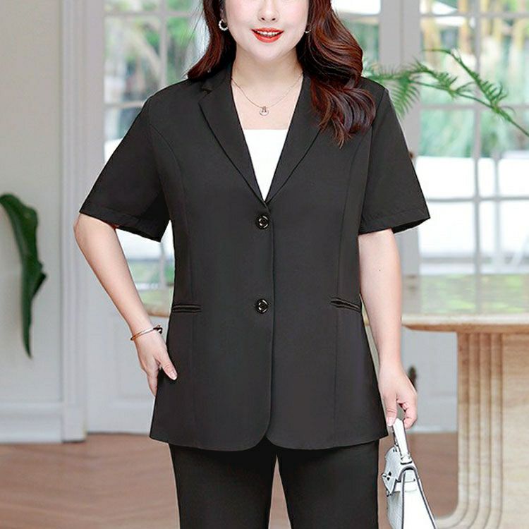 大きいサイズ レディース 半袖テーラードジャケット　goldy-1674【メール便可】