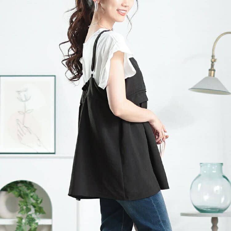 大きいサイズ レディース 接触冷感＆UVカットペプラムキャミビスチェ　cpdai-640797【メール便可】