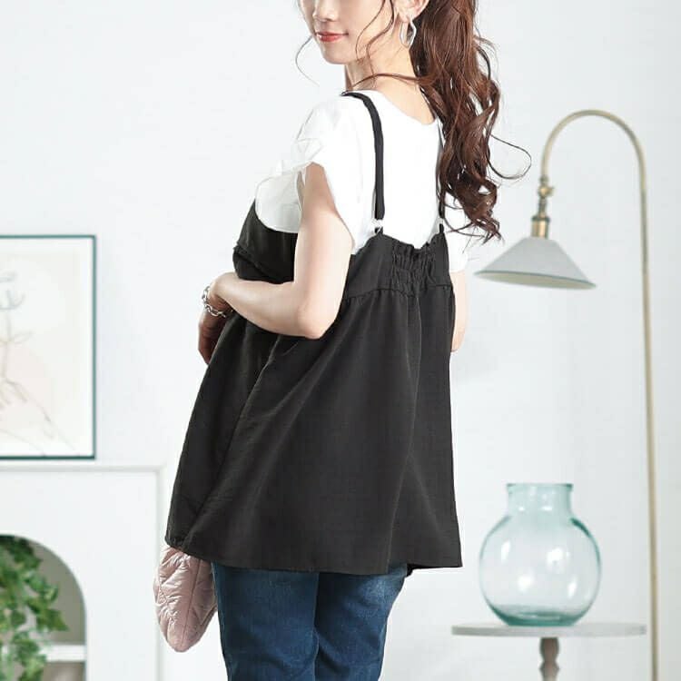 大きいサイズ レディース 接触冷感＆UVカットペプラムキャミビスチェ　cpdai-640797【メール便可】