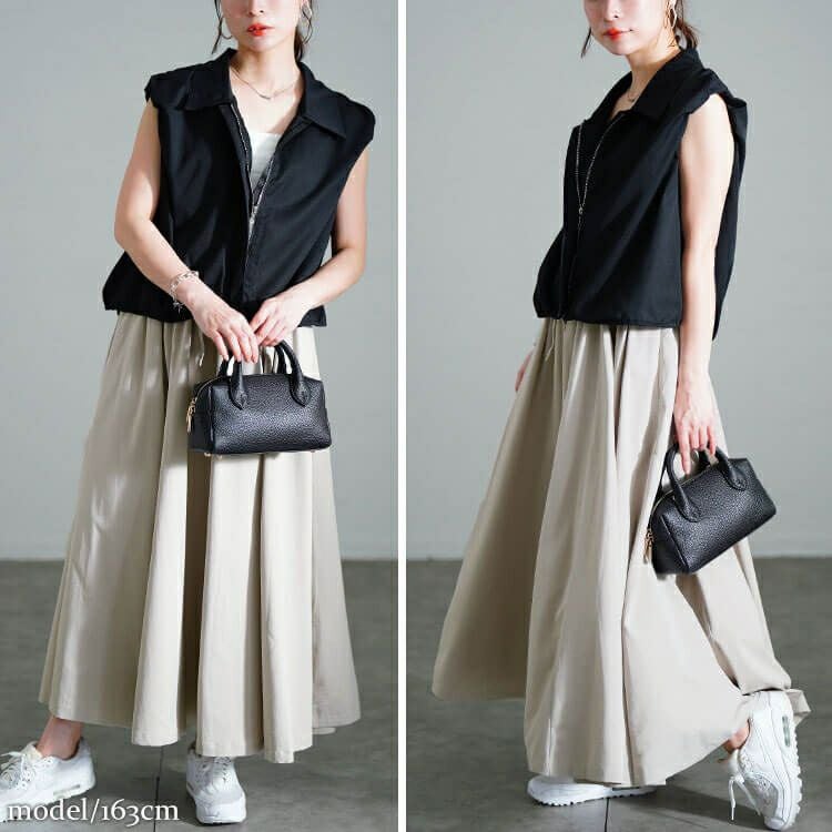 大きいサイズ レディース 2wayサイドボタンボリュームスカート　sw-0707