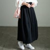 大きいサイズ レディース タックバレルスカート　sw-0706 ブラック