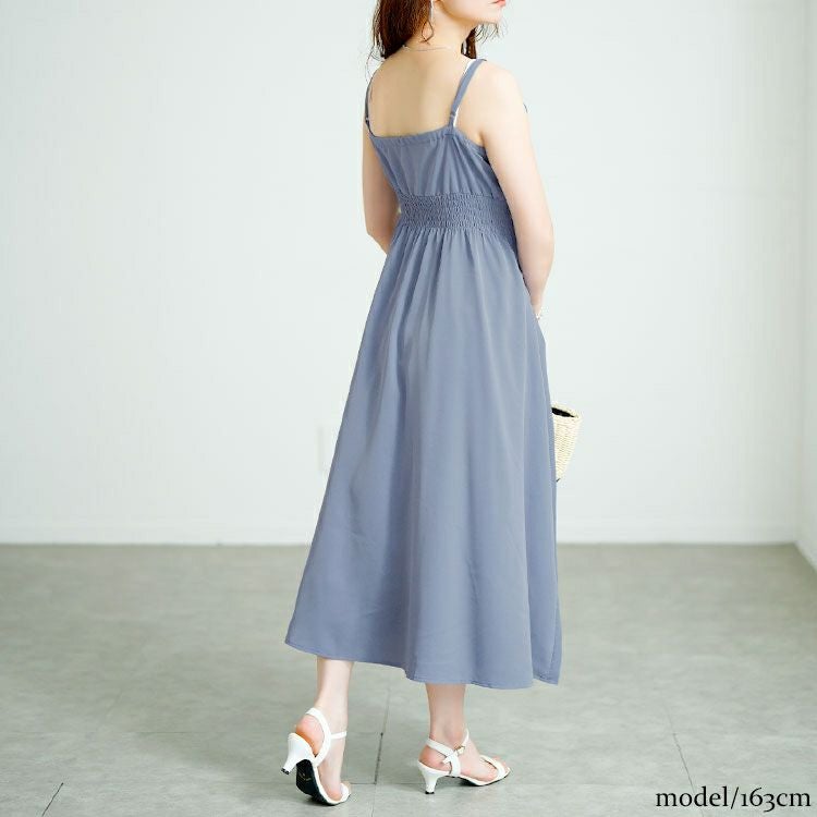 大きいサイズ レディース カシュクールキャミワンピース　fem-563【メール便可】