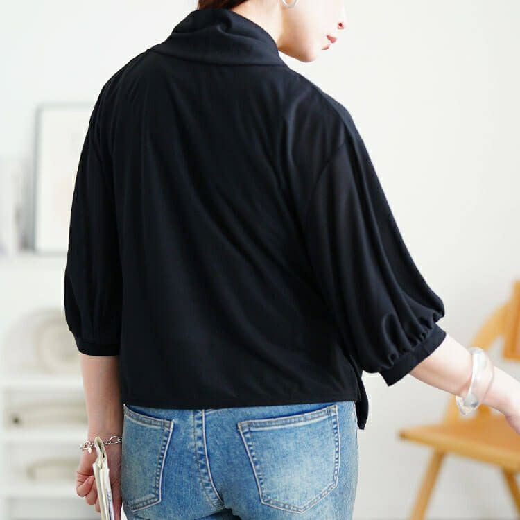 大きいサイズ レディース ストレッチカシュクールブラウス　u2-0105【メール便可】