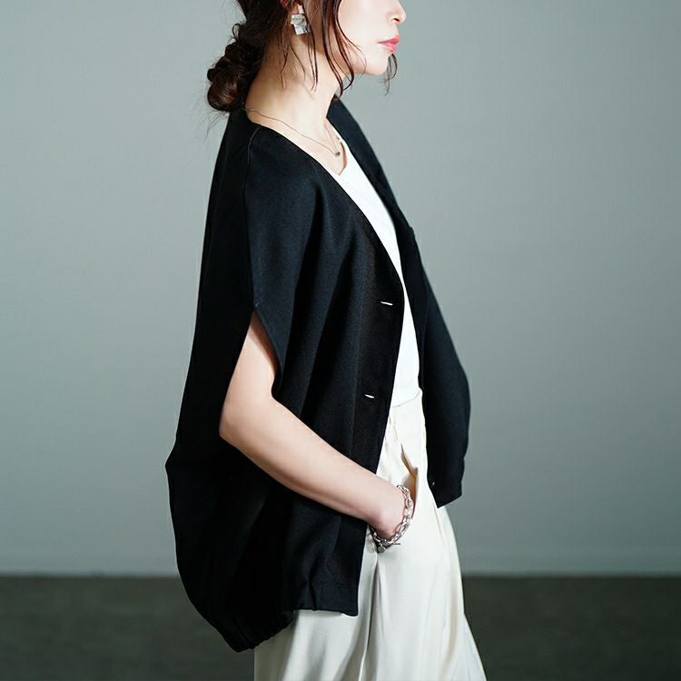 大きいサイズ レディース Vネックラウンドドルマンシャツ　sw-0760 【メール便可】