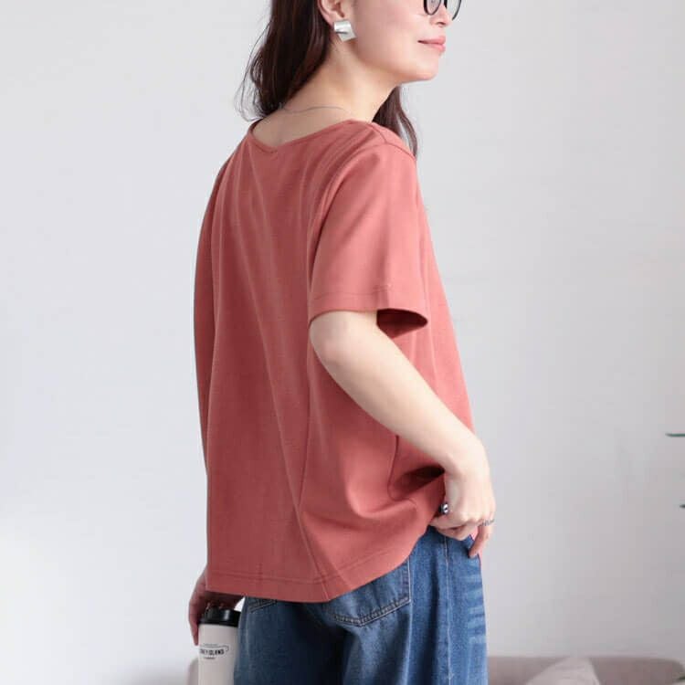 大きいサイズ レディース 接触冷感＆UVカット＆吸汗速乾ラウンドネックTシャツ　cpdai-659838【メール便可】