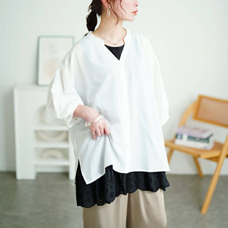 大きいサイズ レディース 接触冷感裾レースコットンタンクトップ　cpdai-659706【メール便可】