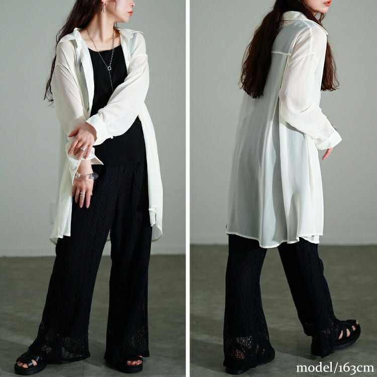 大きいサイズ レディース カットレースフレアパンツ　plan-281121