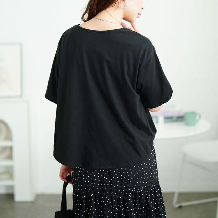 大きいサイズ レディース ドット柄ドッキングティアードワンピース　plan-281097