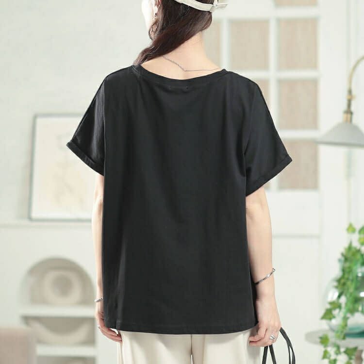 大きいサイズ レディース 接触冷感白くまプリントコットンTシャツ　plan-281524 【メール便可】