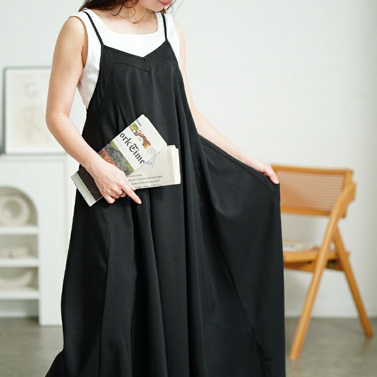 大きいサイズ レディース 接触冷感キャミワンピース　nw-25028