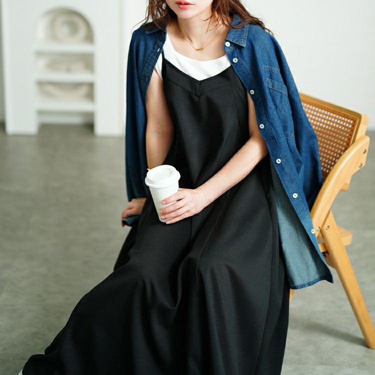 大きいサイズ レディース 接触冷感キャミワンピース　nw-25028