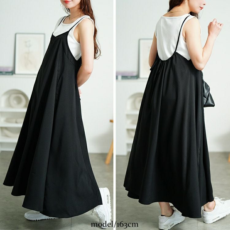 大きいサイズ レディース 接触冷感キャミワンピース　nw-25028