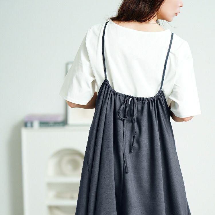 大きいサイズ レディース 接触冷感キャミワンピース　nw-25028