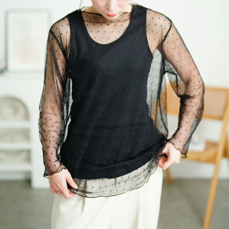 大きいサイズ レディース シアードットメロートップス　sum-0007【メール便可】