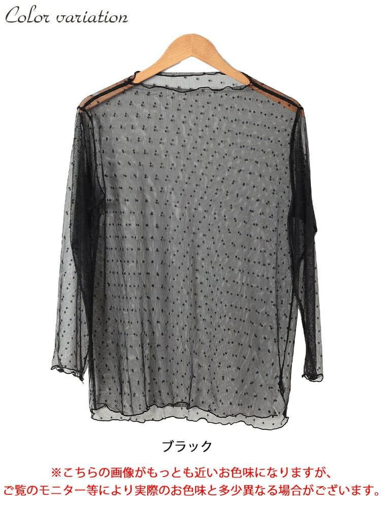 大きいサイズ レディース シアードットメロートップス　sum-0007【メール便可】