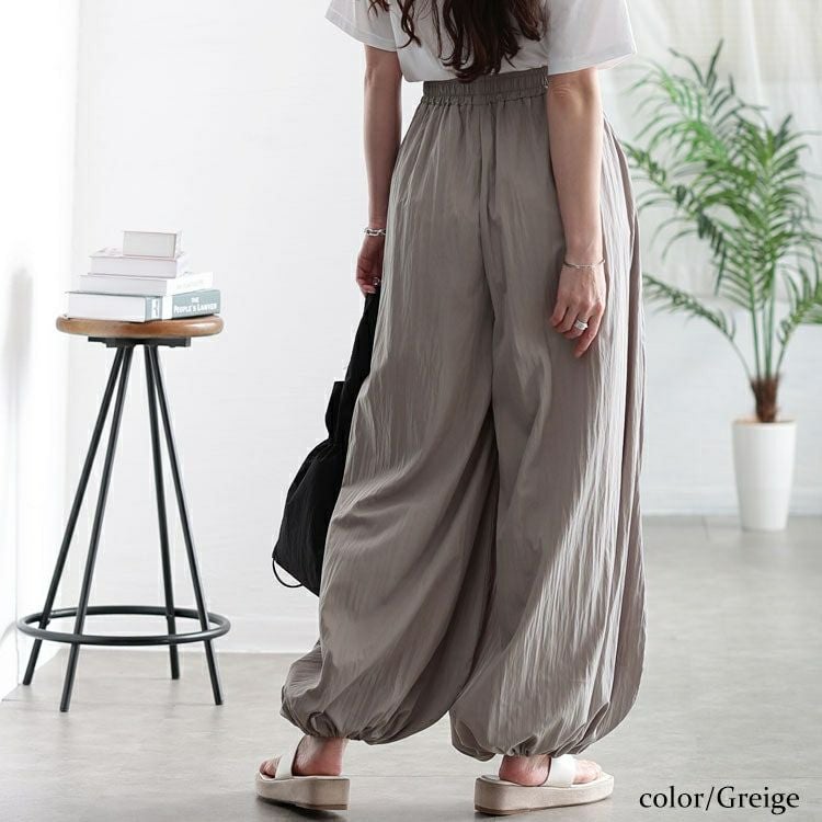 大きいサイズ レディース ワイドバルーンパンツ　nw-25029