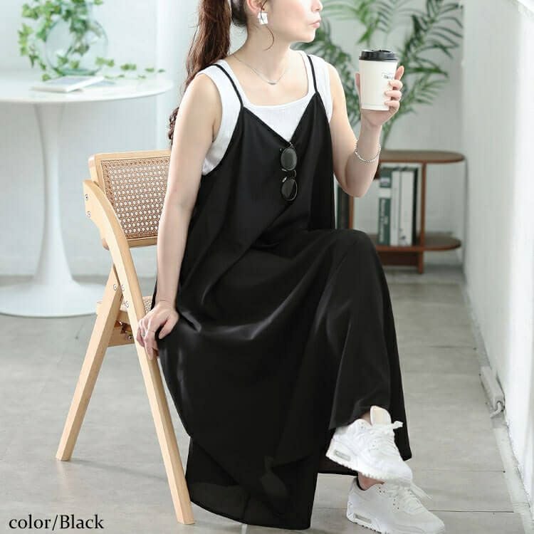 大きいサイズ レディース 後レースアップキャミワンピース　tog-1050 【メール便可】