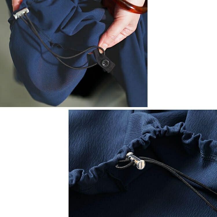 大きいサイズ レディース 楊柳Vネック裾ドロストドルマンワンピース　maru-30182 【メール便可】