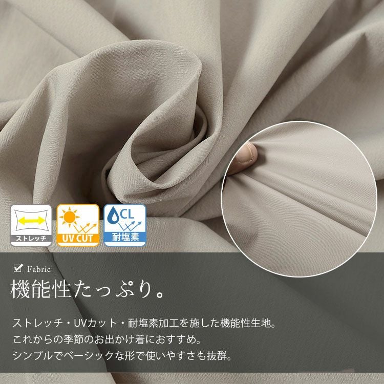 大きいサイズ レディース UVカット＆耐塩素ドロストラッシュガード　mnfk-858301