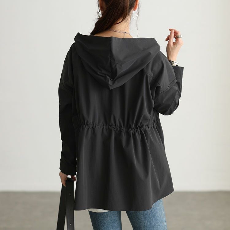 大きいサイズ レディース UVカット＆耐塩素ドロストラッシュガード　mnfk-858301