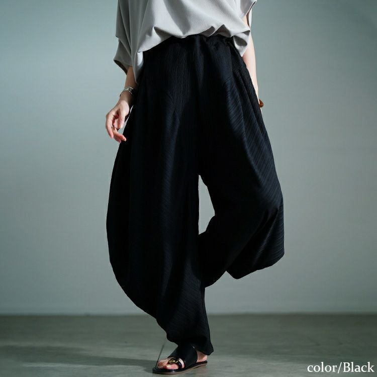 大きいサイズ レディース 楊柳変形サーカスパンツ　sw-0776