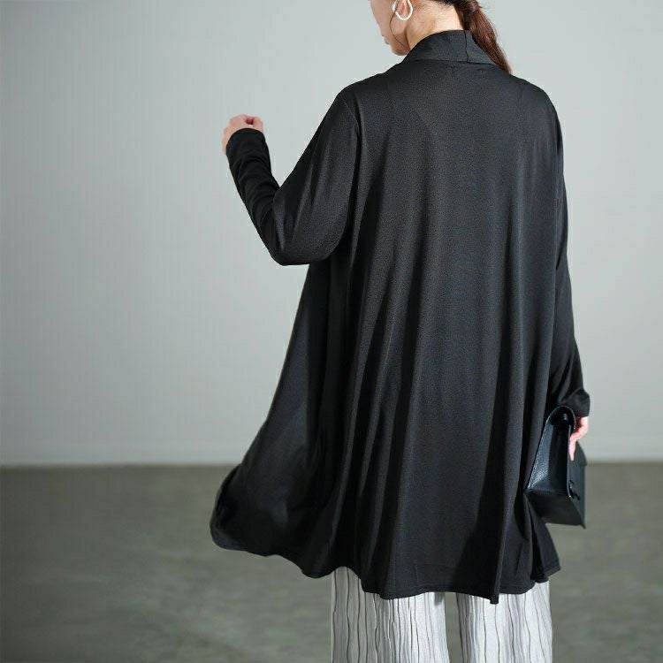 大きいサイズ レディース トッパー重ね着風ストライプチュニック　jp554