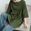 大きいサイズ レディース 楊柳フレアぺプラムチュニック　cast-5554053 【メール便可】 カーキ