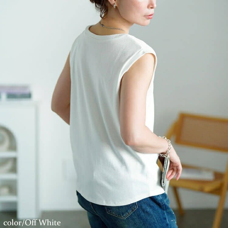 大きいサイズ レディース Vネックノースリーブプルオーバー　wk-0540 【メール便可】