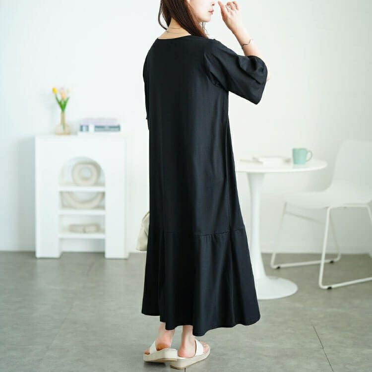 大きいサイズ レディース オープンショルダーマーメイドワンピース　fem-595