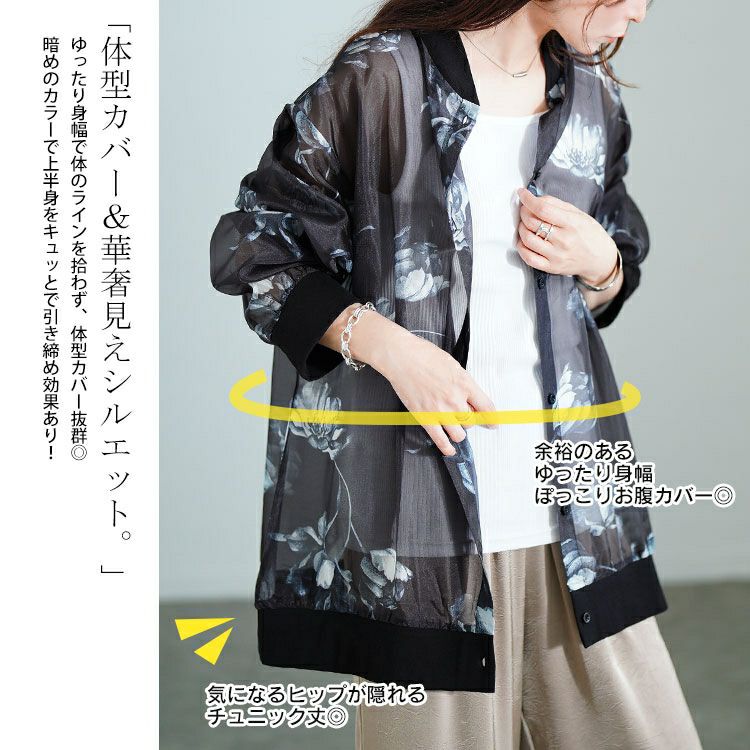 大きいサイズ レディース 花柄プリントシアーシャツ sw-0785 【メール 大きいサイズ レディース 花柄プリントシアーシャツ sw-0785 【メール