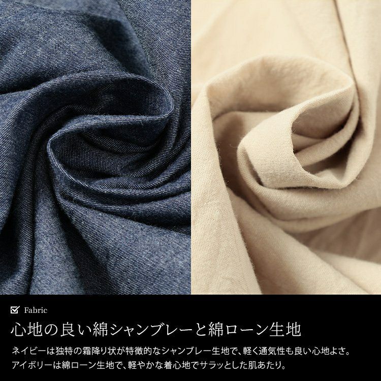 大きいサイズ レディース ピンタックコットンシャツワンピース　maru-30159