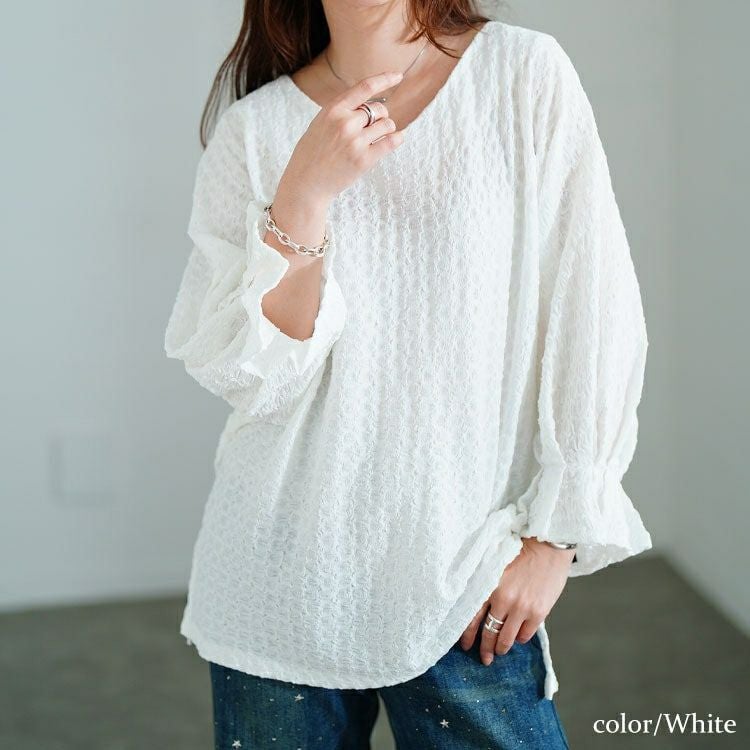 大きいサイズ レディース タックキャンディスリーブプルオーバー　tog-1056