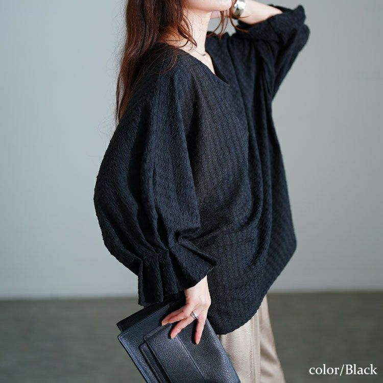 大きいサイズ レディース タックキャンディスリーブプルオーバー　tog-1056