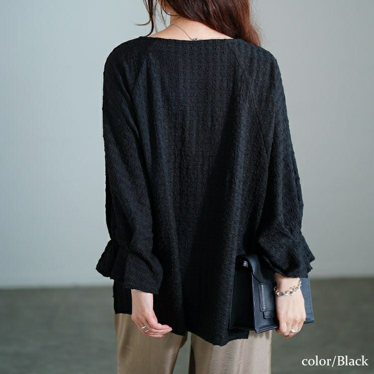 大きいサイズ レディース タックキャンディスリーブプルオーバー　tog-1056