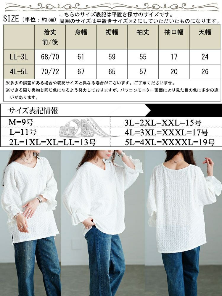 イベントセール】 大きいサイズ レディース タックキャンディスリーブ