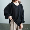 大きいサイズ レディース タックキャンディスリーブプルオーバー　tog-1056 ブラック