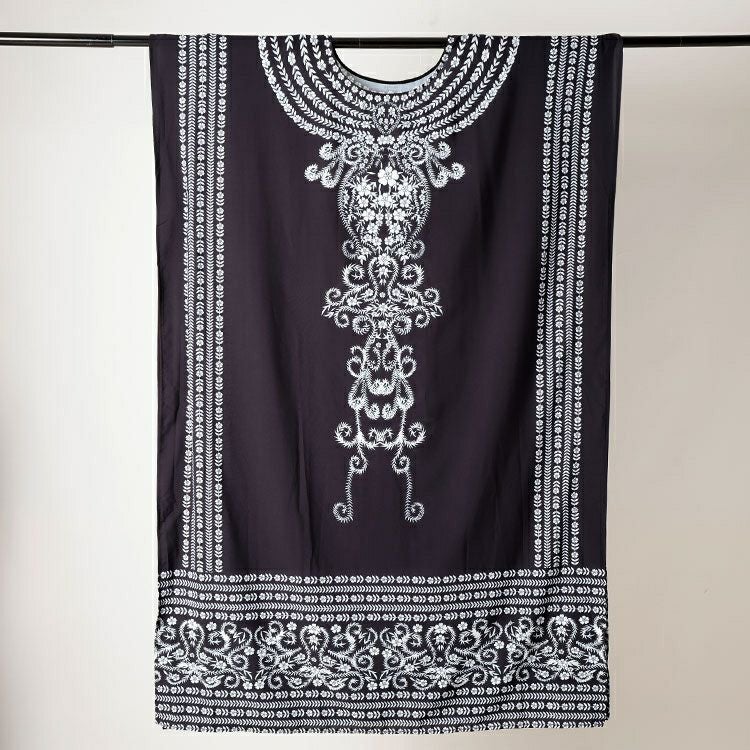 大きいサイズ レディース アート柄ドルマンスリーブカフタンワンピース　goldy-1718【メール便可】