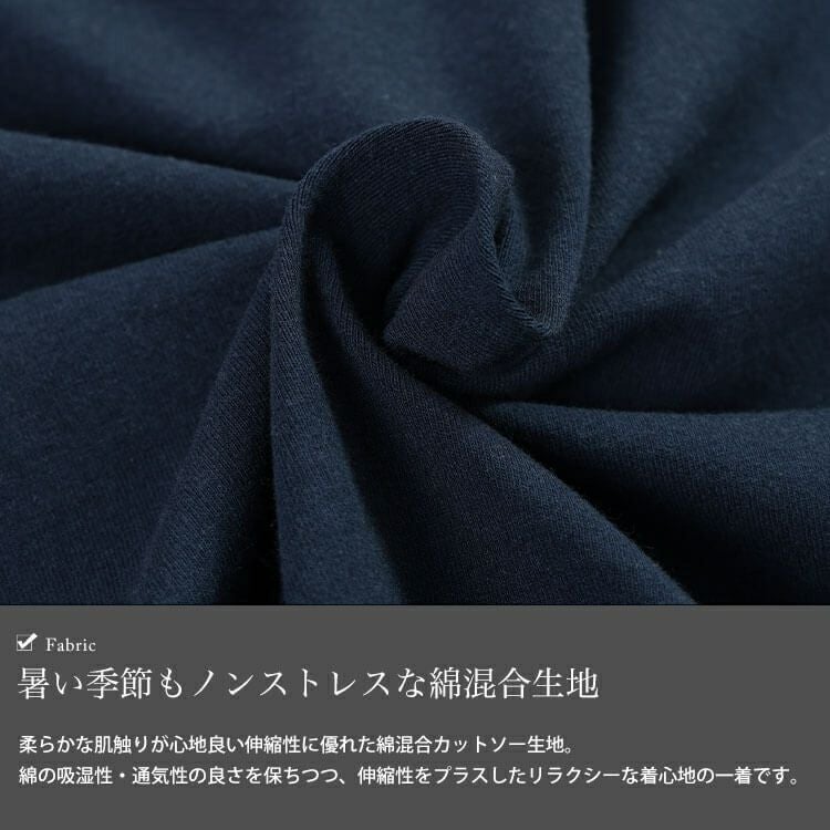 大きいサイズ レディース Vネックコットンドルマンチュニック　sw-0796 【メール便可】