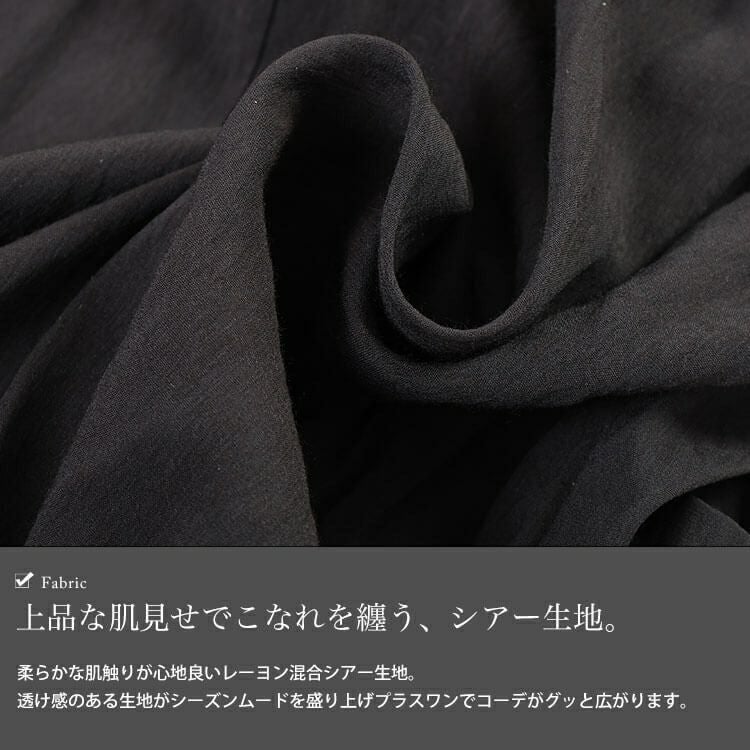 大きいサイズ レディース ロールアップスリーブシアージャケット　sw-0783 【メール便可】